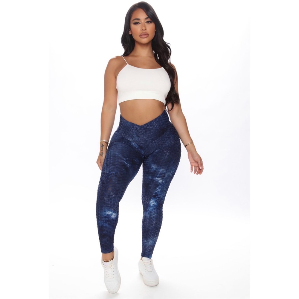 Honeycomb V Front Scrunch Butt Legging
